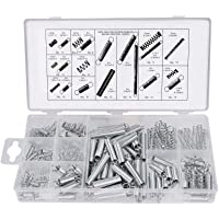 200 Piezas Muelles Surtido de Compresión y Extensión de Acero Galvanizado con Caja de Almacenamiento para Bricolaje…